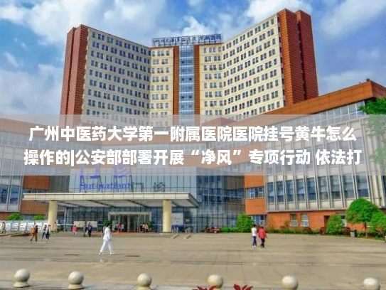 广州中医药大学第一附属医院医院挂号黄牛怎么操作的|公安部部署开展“净风”专项行动 依法打击非法制售“特供酒”犯罪活动