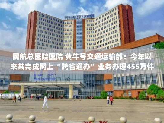民航总医院医院 黄牛号交通运输部：今年以来共完成网上“跨省通办”业务办理455万件