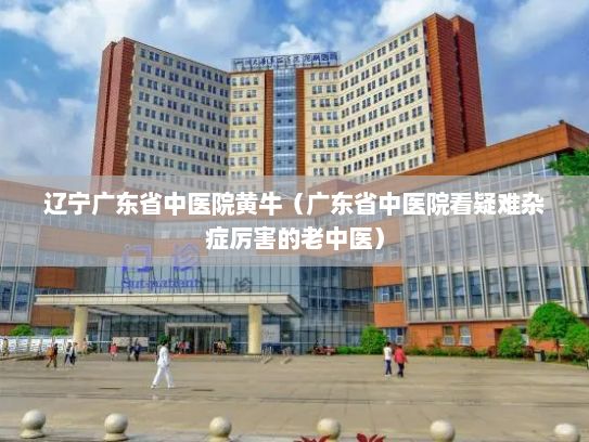 辽宁广东省中医院黄牛（广东省中医院看疑难杂症厉害的老中医）