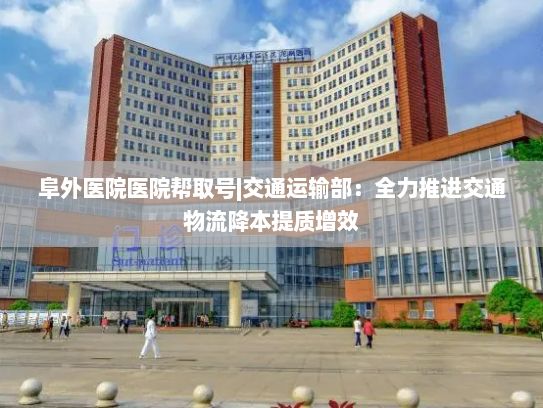 阜外医院医院帮取号|交通运输部：全力推进交通物流降本提质增效