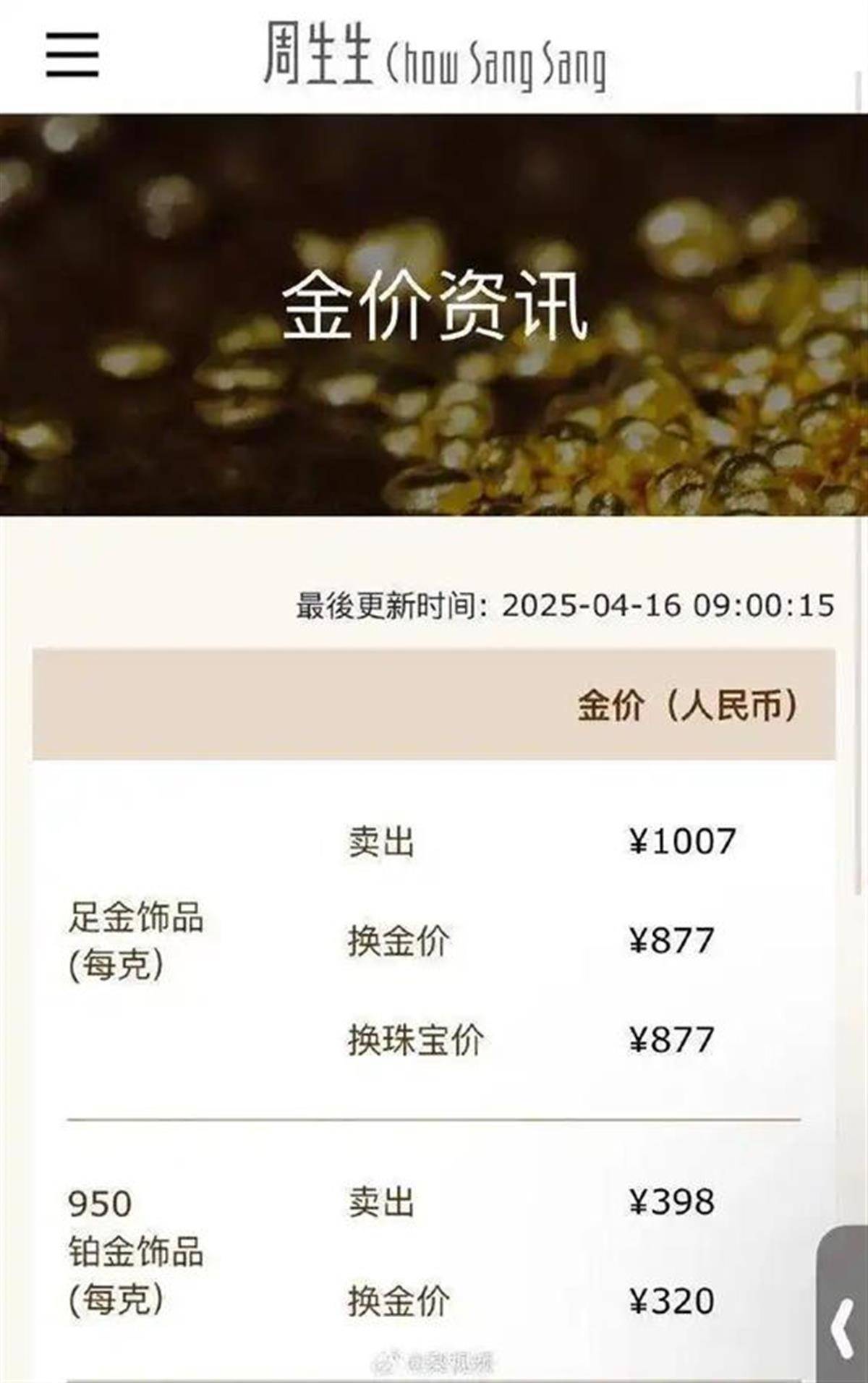 黄金价格再创新高，金饰涨至1007元/克，机构表示“惊呆了”